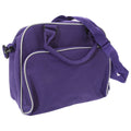 Purple-Light Grey - Back - Bagbase Compact Junior Dance Messenger Bag (15 Litres) (Pack of 2)