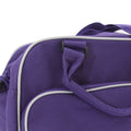 Purple-Light Grey - Side - Bagbase Compact Junior Dance Messenger Bag (15 Litres) (Pack of 2)