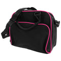 Black-Fuchia - Front - Bagbase Compact Junior Dance Messenger Bag (15 Litres) (Pack of 2)