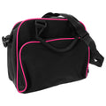 Black-Fuchia - Back - Bagbase Compact Junior Dance Messenger Bag (15 Litres) (Pack of 2)