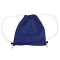French Navy - Front - Bagbase Icon Drawstring Bag-Gymsac (Pack of 2)