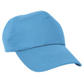 Sky Blue - Front - Result Unisex Childrens-Kids Plain Basebll Cap (Pack of 2)