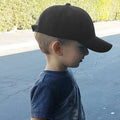 Black - Back - Result Unisex Childrens-Kids Plain Basebll Cap (Pack of 2)