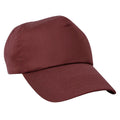 Burgundy - Back - Result Unisex Childrens-Kids Plain Basebll Cap (Pack of 2)