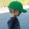 Kelly Green - Back - Result Unisex Childrens-Kids Plain Basebll Cap (Pack of 2)