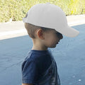 White - Back - Result Unisex Childrens-Kids Plain Basebll Cap (Pack of 2)