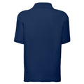 Navy - Back - Fruit Of The Loom Childrens-Kids Unisex 65-35 Pique Polo Shirt (Pack of 2)