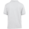 White - Back - Gildan DryBlend Childrens Unisex Jersey Polo Shirt (Pack Of 2)