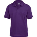 Purple - Front - Gildan DryBlend Childrens Unisex Jersey Polo Shirt (Pack Of 2)