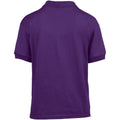 Purple - Back - Gildan DryBlend Childrens Unisex Jersey Polo Shirt (Pack Of 2)