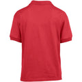 Red - Back - Gildan DryBlend Childrens Unisex Jersey Polo Shirt (Pack Of 2)