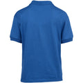 Royal - Back - Gildan DryBlend Childrens Unisex Jersey Polo Shirt (Pack Of 2)
