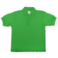 Real Green - Front - B&C Kids-Childrens Unisex Safran Polo Shirt (Pack of 2)