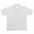White - Front - B&C Kids-Childrens Unisex Safran Polo Shirt (Pack of 2)