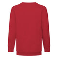 Red - Back - Fruit Of The Loom Childrens Unisex Set In Sleeve Sweatshirt (Pack of 2)