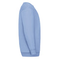 Sky Blue - Side - Fruit Of The Loom Childrens Unisex Set In Sleeve Sweatshirt (Pack of 2)