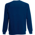 Navy - Back - Fruit Of The Loom Childrens Unisex Raglan Sleeve Sweatshirt (Pack of 2)
