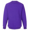 Purple - Back - Fruit Of The Loom Childrens Unisex Raglan Sleeve Sweatshirt (Pack of 2)