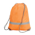 Hi Vis Orange - Front - Shugon Stafford Drawstring Hi-Vis Tote Bag (13 Litres) (Pack Of 2)