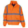 Hi Vis Orange - Front - Yoko Mens Hi-Vis Bomber Jacket (Pack of 2)