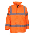Hi Vis Orange - Front - Yoko Mens Hi-Vis Road Safety Jacket (Pack of 2)