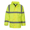 Hi-Vis Yellow - Front - Yoko Mens Hi-Vis Road Safety Jacket (Pack of 2)