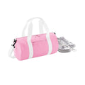 Classic Pink-White - Back - Bagbase Mini Barrel Shoulder Bag (Pack of 2)