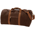 Vintage Brown - Front - Quadra Vintage Canvas Holdall Duffle Bag - 45 Litres (Pack of 2)