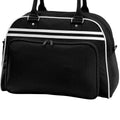 Black-White - Back - Bagbase Retro Bowling Bag (23 Litres) (Pack of 2)