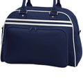 French Navy-White - Back - Bagbase Retro Bowling Bag (23 Litres) (Pack of 2)