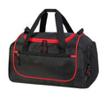 Black-Red - Front - Shugon Piraeus Shoulder Strap Holdall Bag (Pack of 2)
