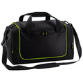 Black-Lime Green - Front - Quadra Teamwear Locker Duffle Bag (30 Litres) (Pack of 2)