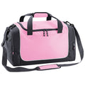 Classic Pink-Graphite-Whi - Front - Quadra Teamwear Locker Duffle Bag (30 Litres) (Pack of 2)