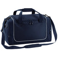 Franch Navy-Light Grey - Front - Quadra Teamwear Locker Duffle Bag (30 Litres) (Pack of 2)