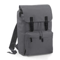 Graphite Grey-Black - Front - Bagbase Heritage Laptop Backpack Bag (Up To 17inch Laptop) (Pack of 2)