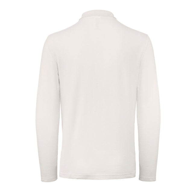 Snow - Back - B&C ID.001 Mens Long Sleeve Polo (Pack Of 2)