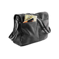 Vintage Black - Back - Quadra Vintage Canvas Despatch Bag - 14 Litres (Pack of 2)