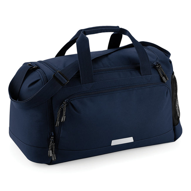 French Navy - Front - Quadra Academy Shoulder Strap Holdall Bag (Pack of 2)