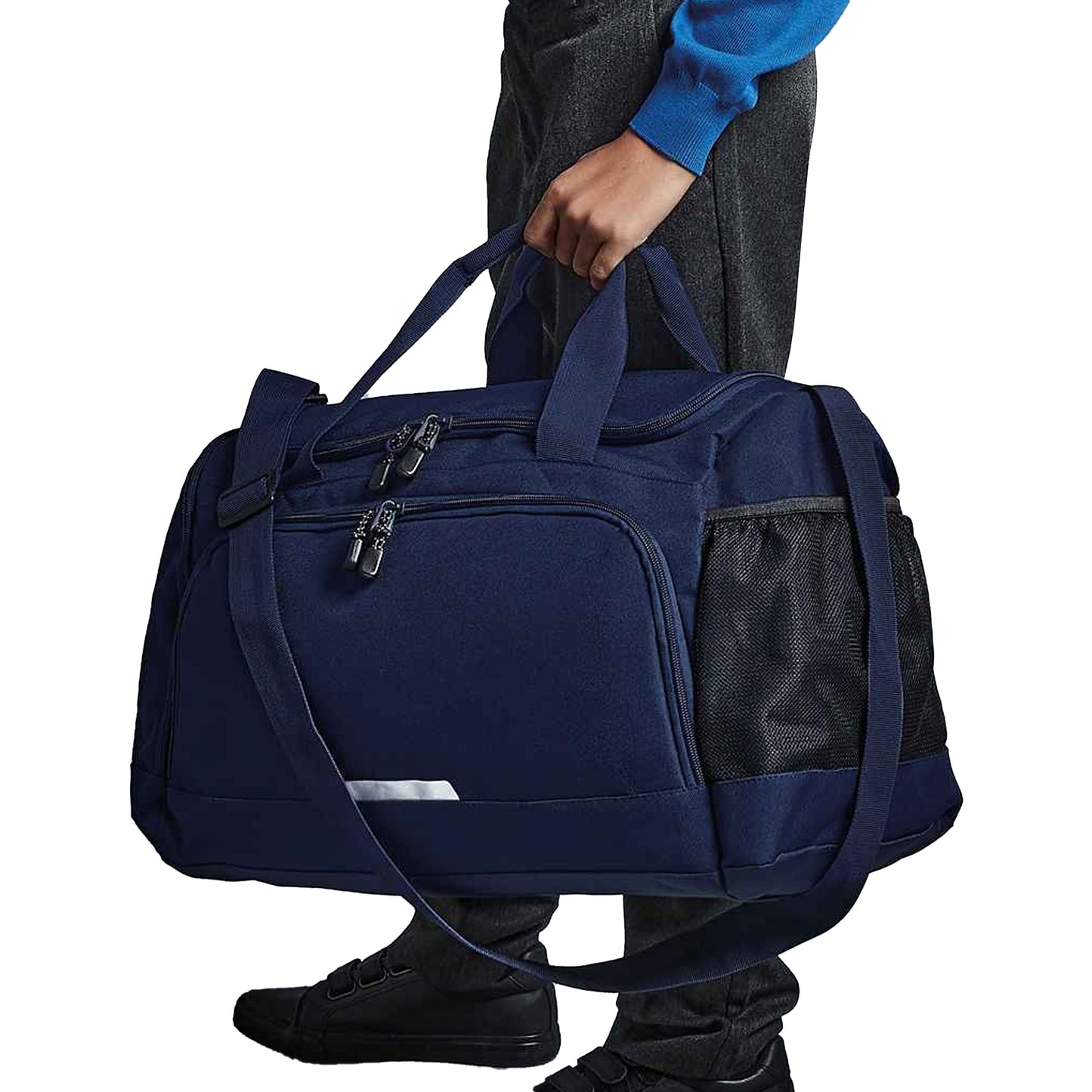French Navy - Back - Quadra Academy Shoulder Strap Holdall Bag (Pack of 2)