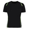 Black-Flourescent Lime - Front - Gamegear® Cooltex® Short Sleeved T-Shirt - Mens Sportswear