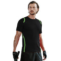 Black-Flourescent Lime - Back - Gamegear® Cooltex® Short Sleeved T-Shirt - Mens Sportswear