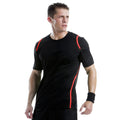 Black-Red - Side - Gamegear® Cooltex® Short Sleeved T-Shirt - Mens Sportswear