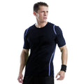 Navy-Light Blue - Side - Gamegear® Cooltex® Short Sleeved T-Shirt - Mens Sportswear