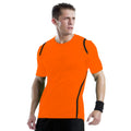 Fluorescent Orange-Black - Side - Gamegear® Cooltex® Short Sleeved T-Shirt - Mens Sportswear