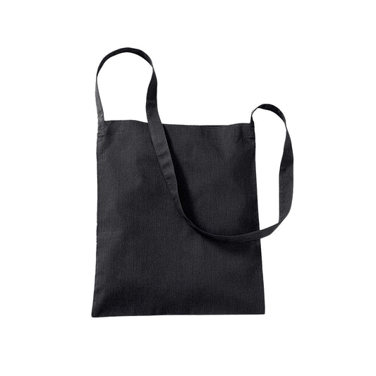 Black - Front - Westford Mill Sling Tote Bag - 8 Litres (Pack of 2)