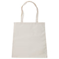 Natural - Front - Bagbase Sublimation Shopper Bag (10 Litres) (Pack of 2)