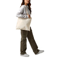 Natural - Back - Bagbase Sublimation Shopper Bag (10 Litres) (Pack of 2)