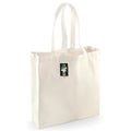 Natural - Front - Westford Mill Cotton Classic Shopper Bag (21 Litres) (Pack of 2)