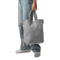 Light Grey - Back - Bagbase Canvas Daybag - Hold & Strap Shopping Bag (15 Litres) (Pack of 2)