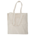 Natural - Front - Quadra Canvas Classic Shopper Bag - 19 Litres (Pack of 2)